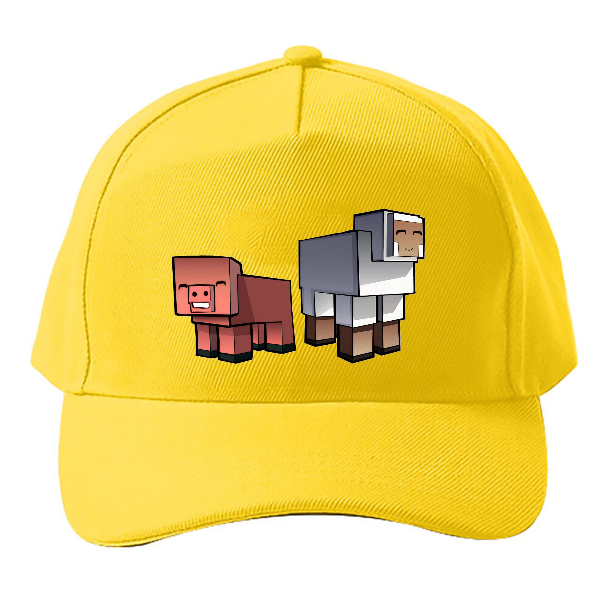 （画像用） マインクラフト ブロックの世界 Minecraft MC Block world ベースボールキャップ 綿100％ 男女兼用 帽子 スポーツ
